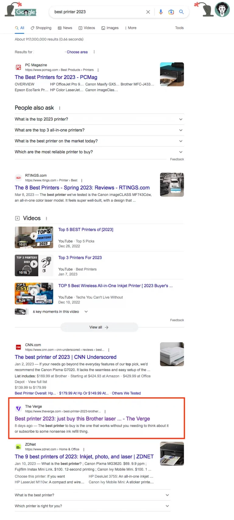 best-printer-2023-google Search engine journal