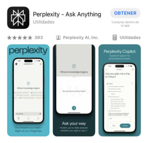 perplexity ai disponible en móviles para android y iphone