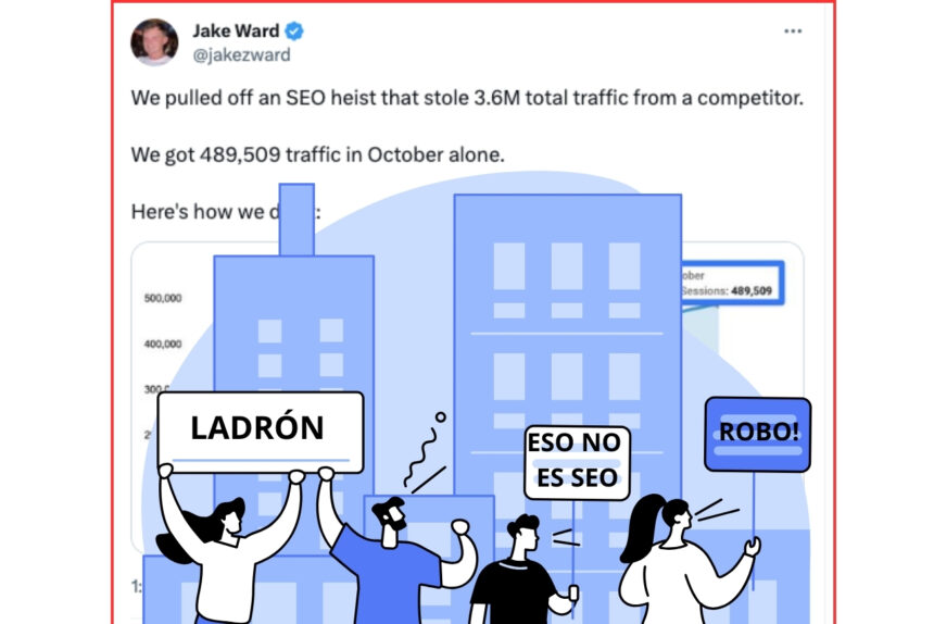 Seo, IA y robo de contenidos. Cómo la comunidad SEO se avalanzó sobre Jake Ward