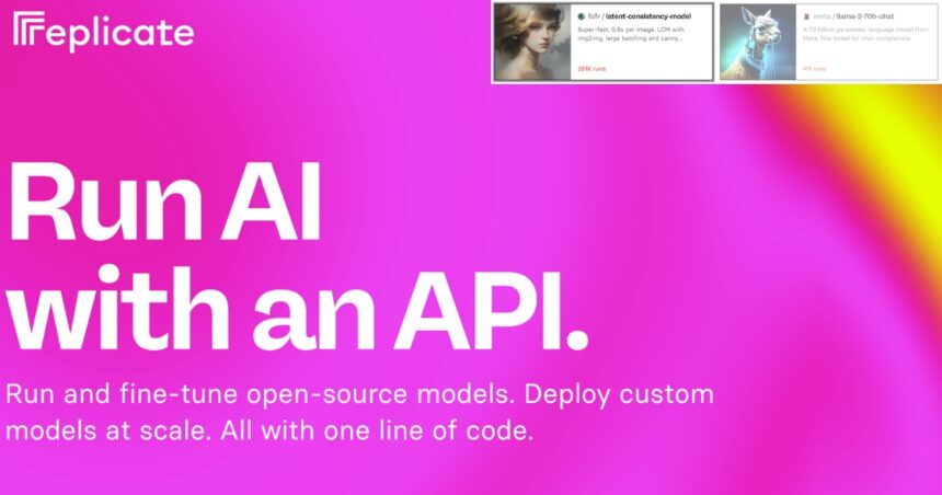 Replicate AI. Ejecuta modelos de Machine Learning vía API y escala tus proyectos con IA
