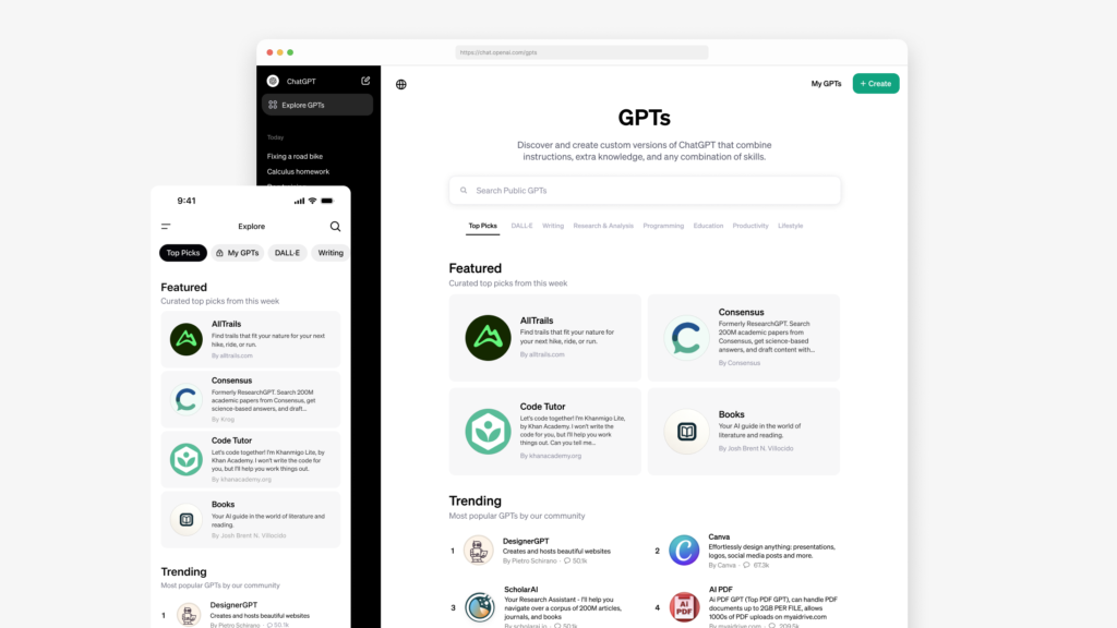 Open AI inaugura la tienda de aplicaciones para Chat GPT