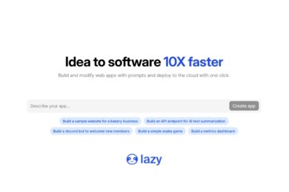 Lazy Ai . Aplicaciones y software en segundos con esta app de Inteligencia Artificial